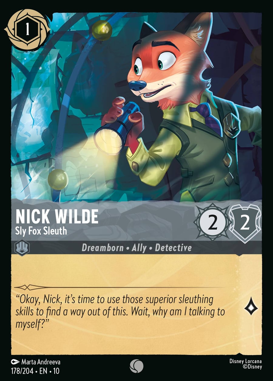 Nick Wilde - Sly Fox Sleuth card art