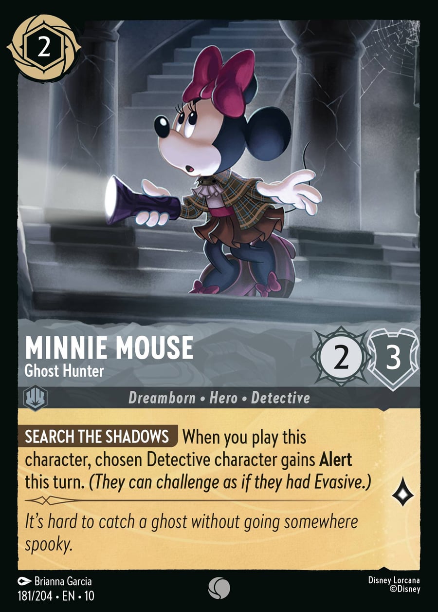 Minnie Mouse - Ghost Hunter card art