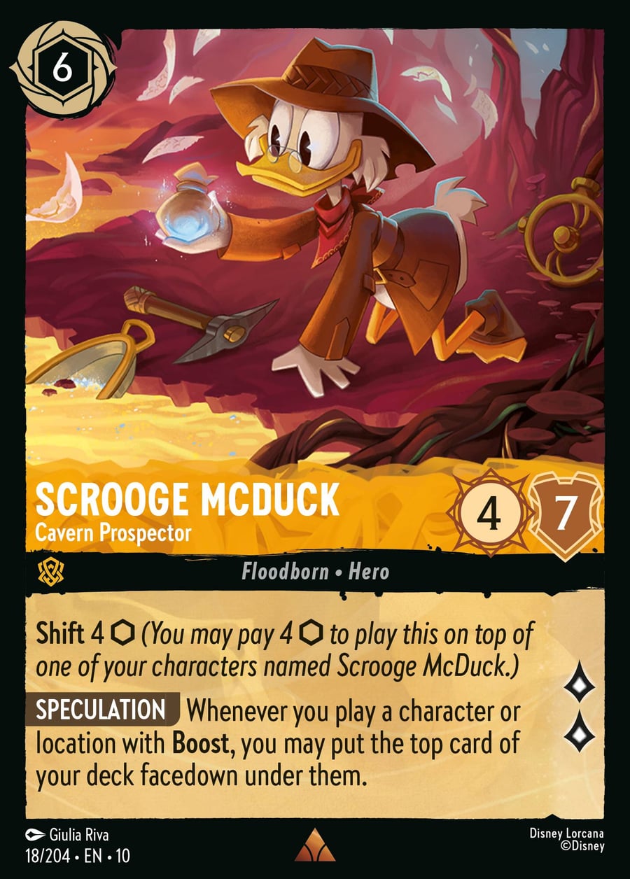 Scrooge McDuck - Cavern Prospector card art