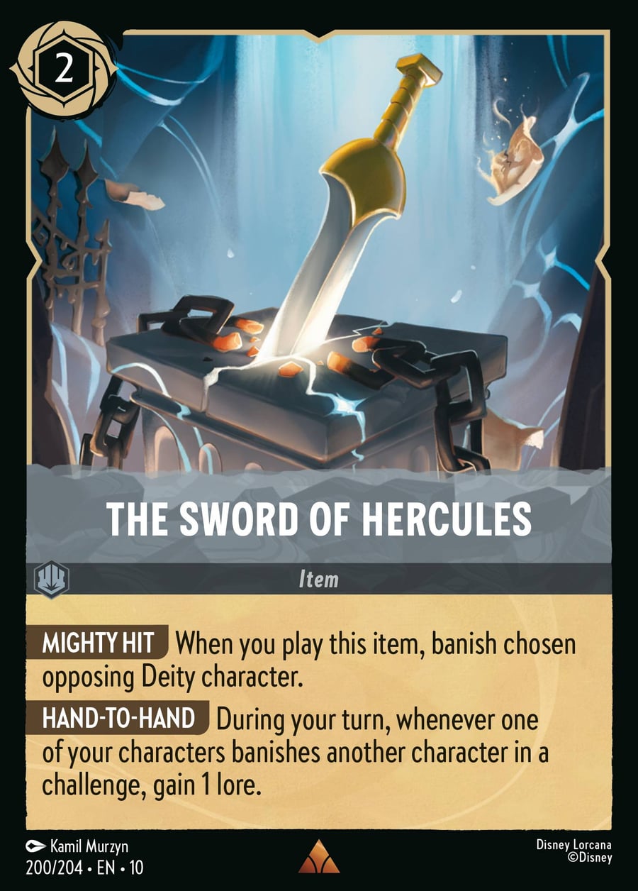 The Sword of Hercules card art