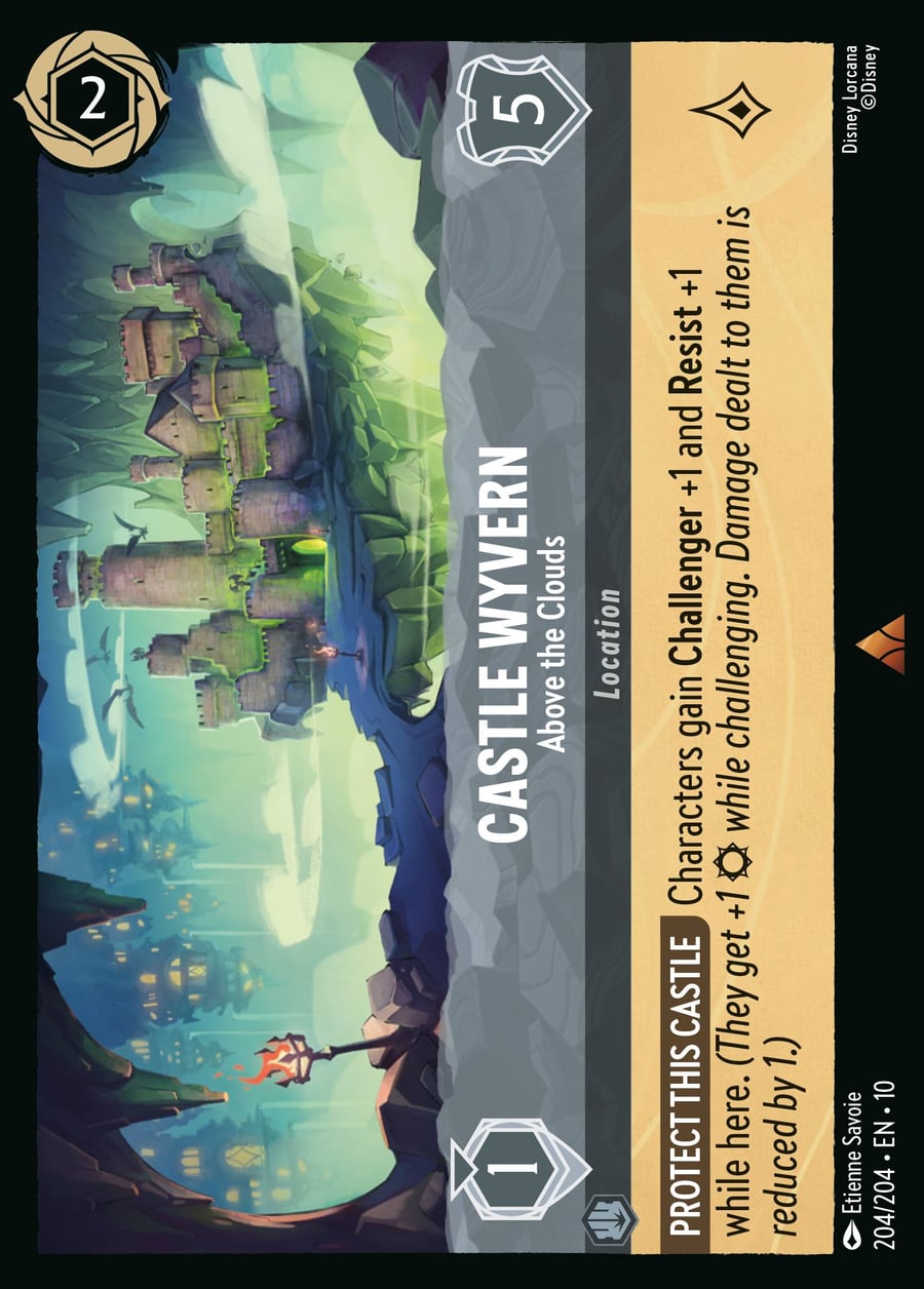 Castle Wyvern - Above the Clouds card art