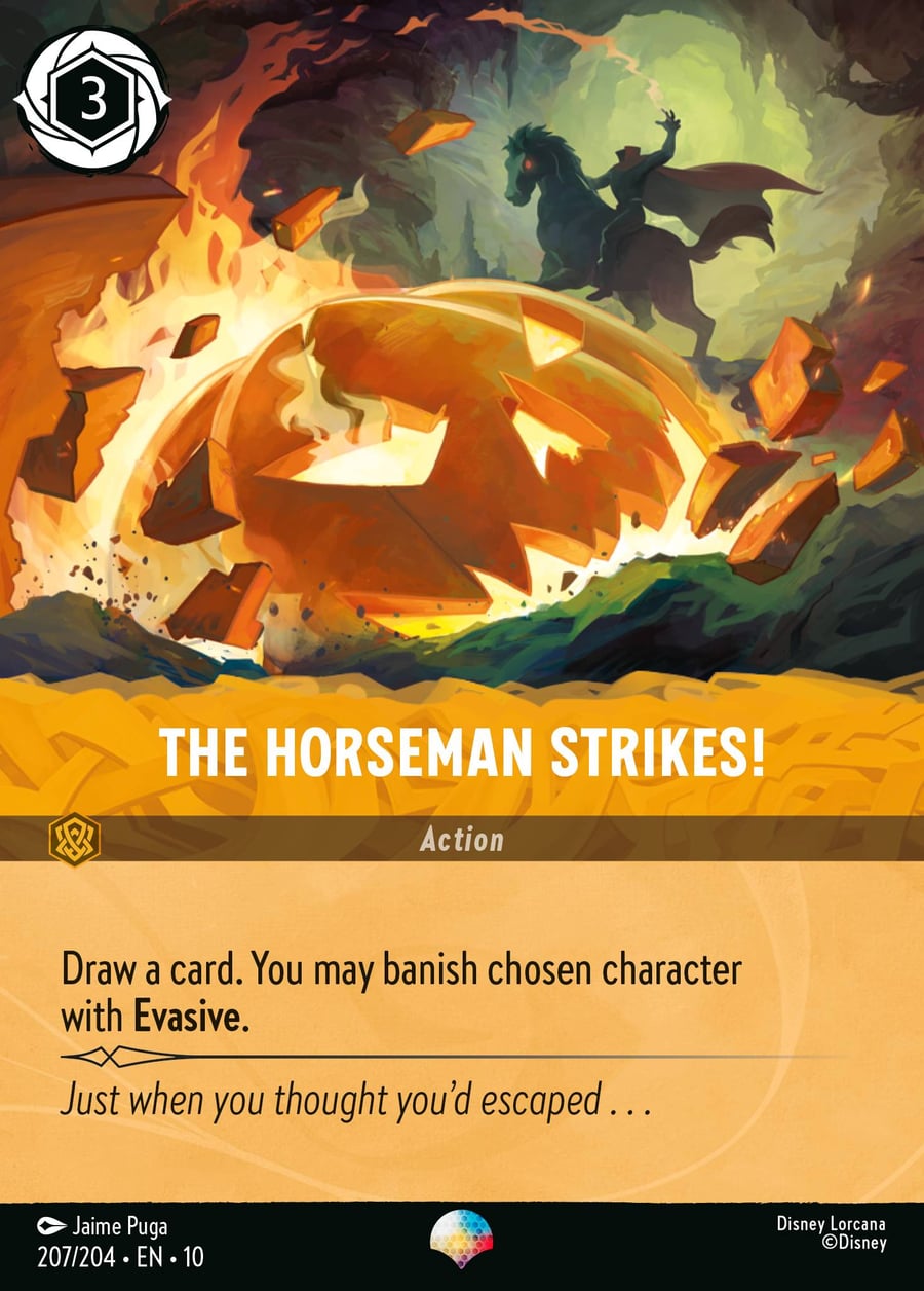 The Horseman Strikes! card art