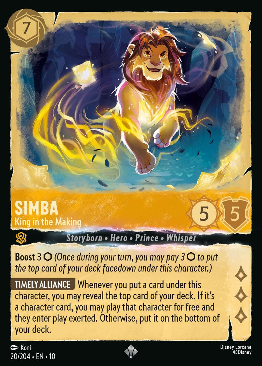 Simba - King in the Making card art