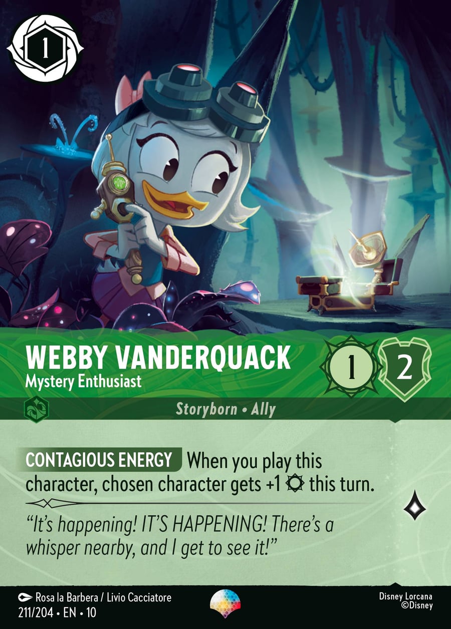 Webby Vanderquack - Mystery Enthusiast card art
