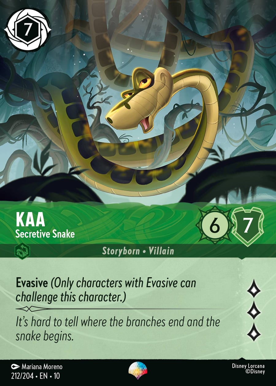 Kaa - Secretive Snake card art