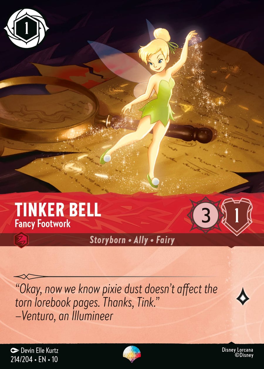 Tinker Bell - Fancy Footwork card art
