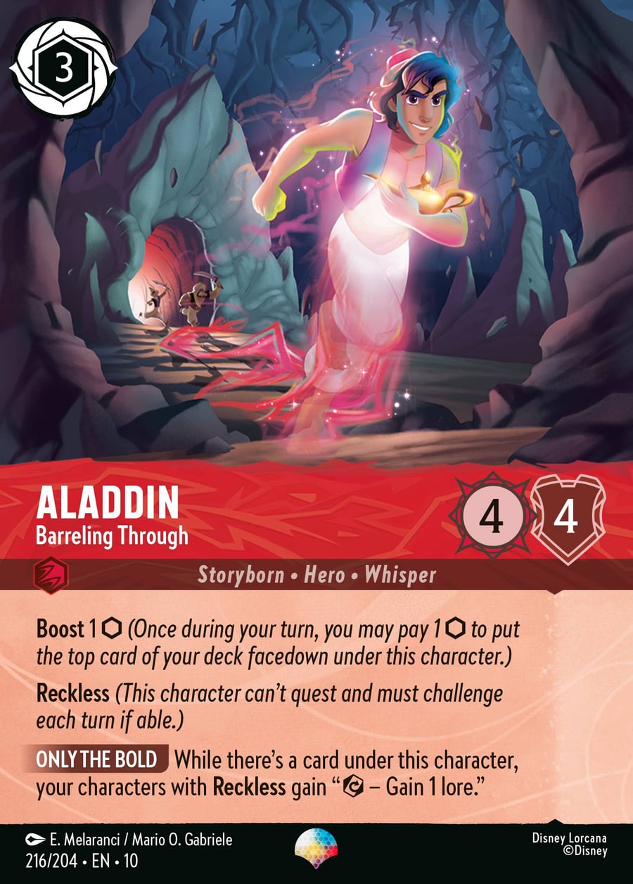 Aladdin - Barreling Through card art
