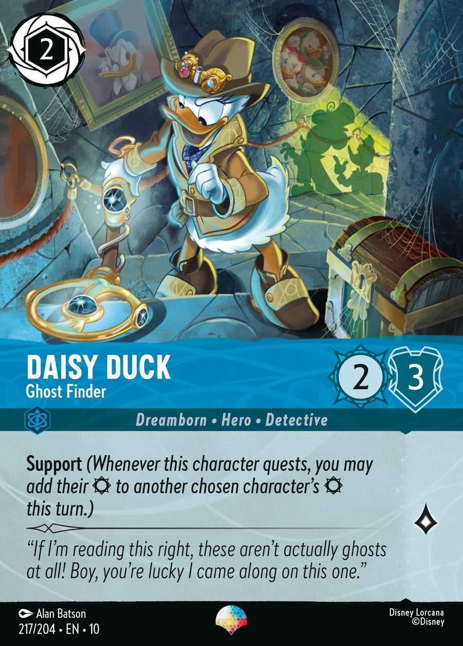 Daisy Duck - Ghost Finder card art