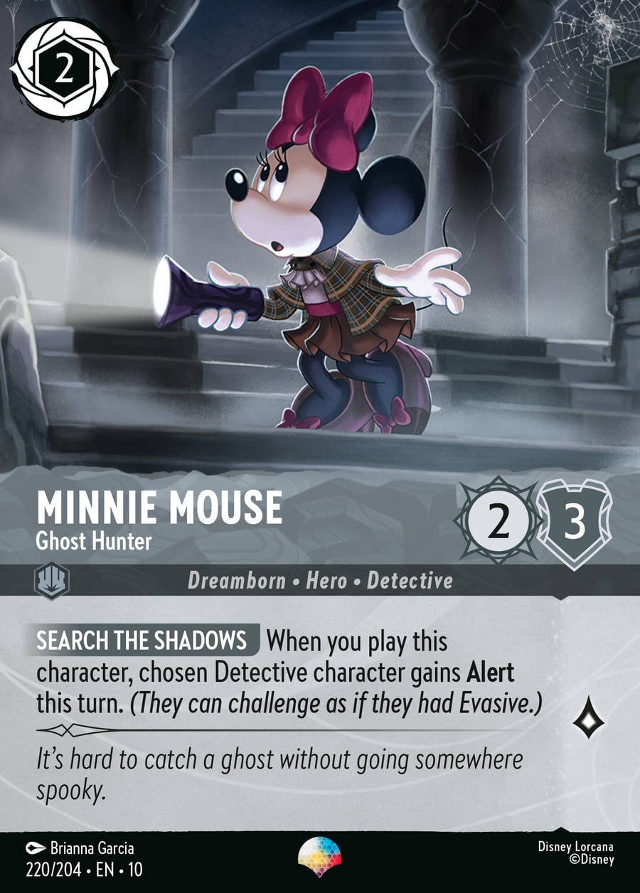 Minnie Mouse - Ghost Hunter card art