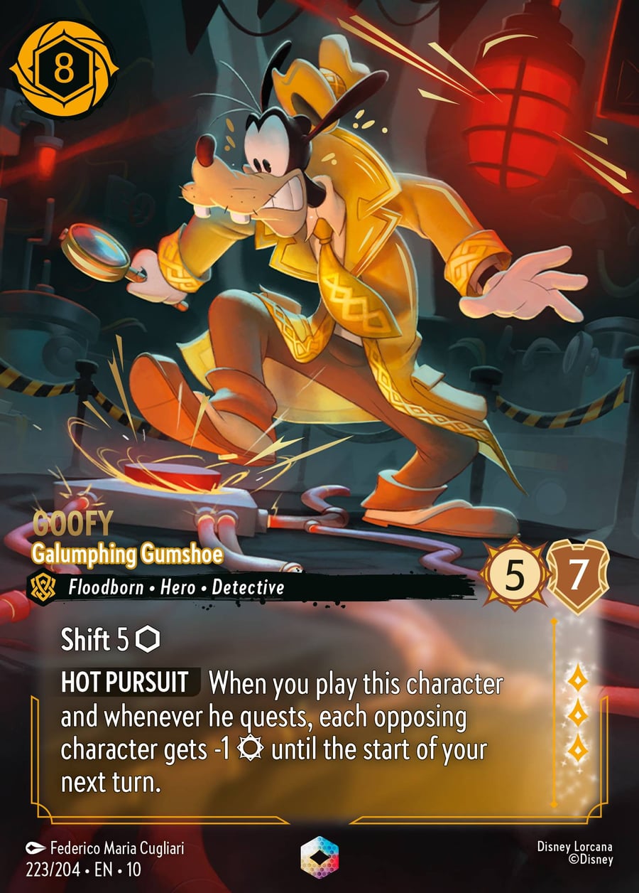 Goofy - Galumphing Gumshoe card art