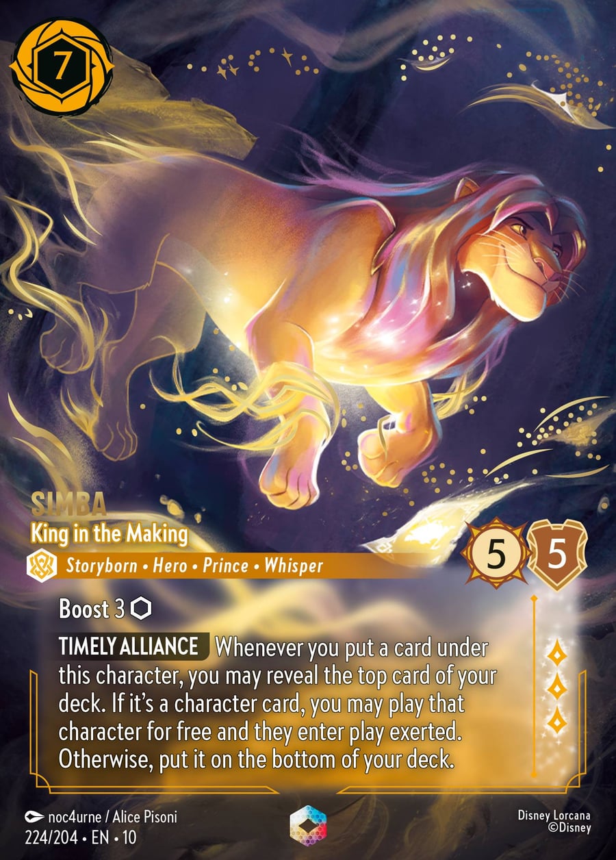 Simba - King in the Making card art