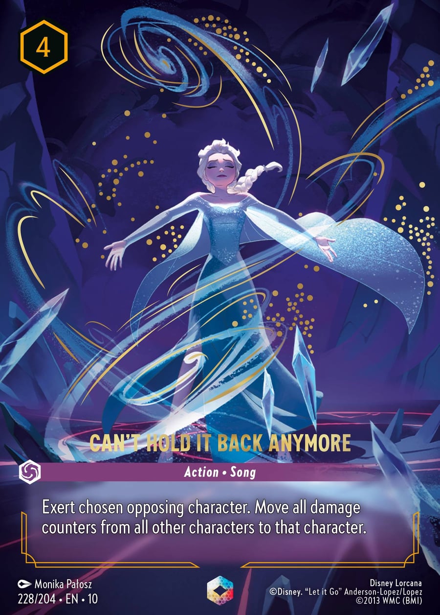 Can't Hold it Back Anymore card art