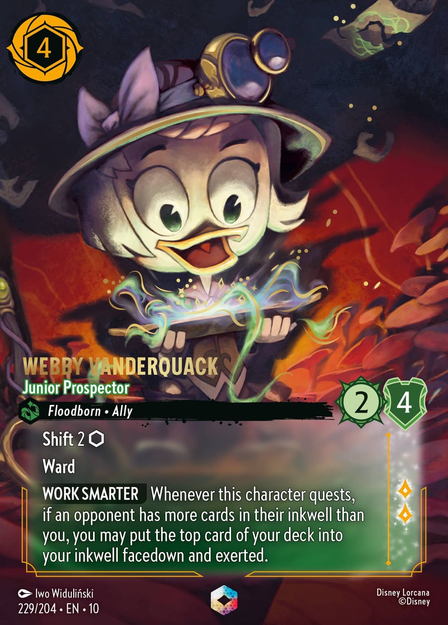 Webby Vanderquack - Junior Prospector card art