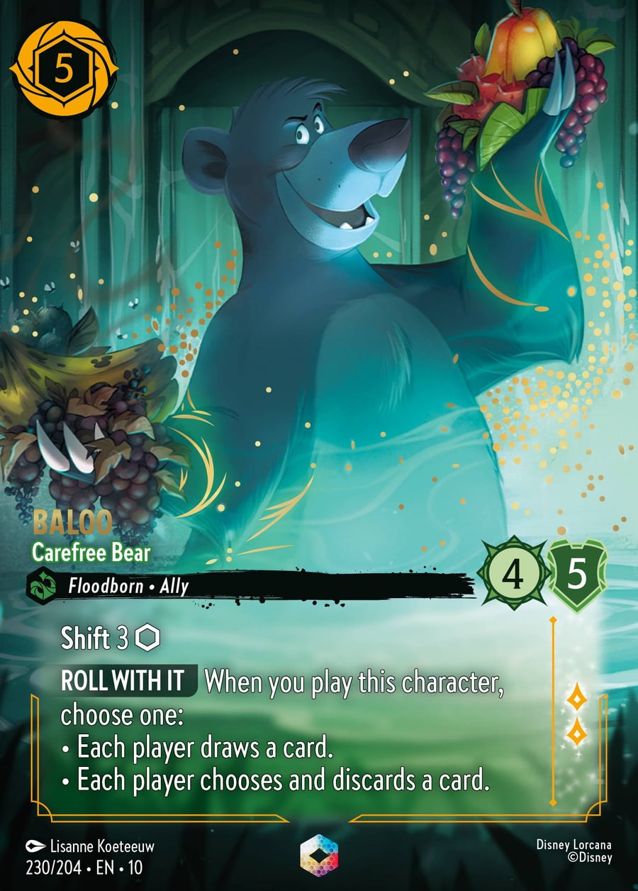 Baloo - Carefree Bear card art