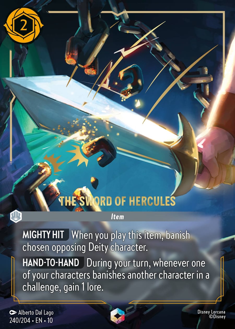 The Sword of Hercules card art