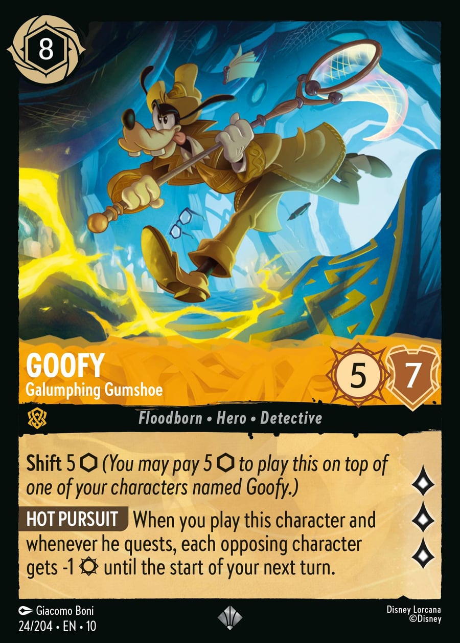 Goofy - Galumphing Gumshoe card art