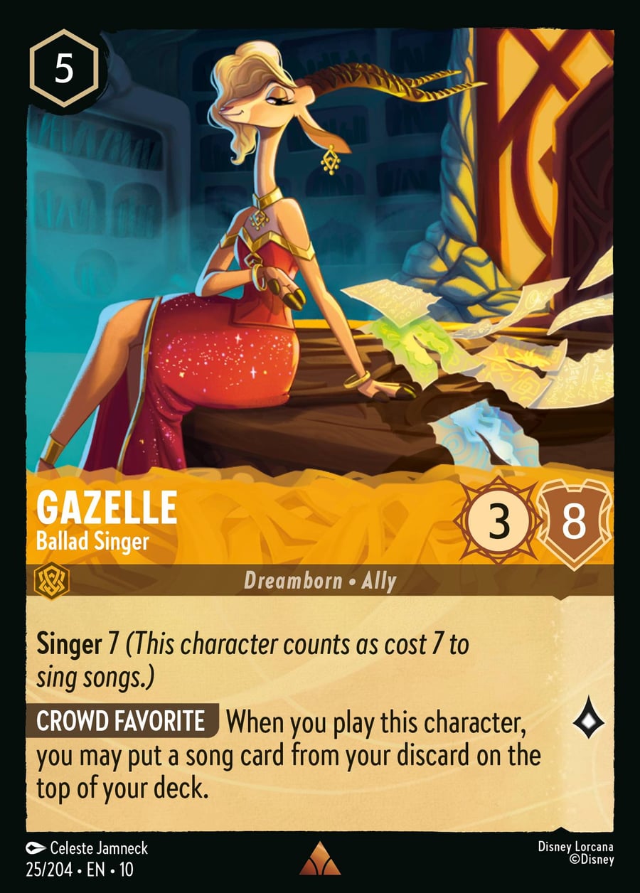 Gazelle - Ballad Singer card art