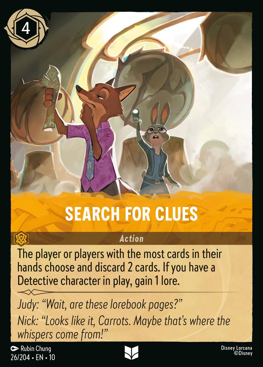 Search for Clues card art