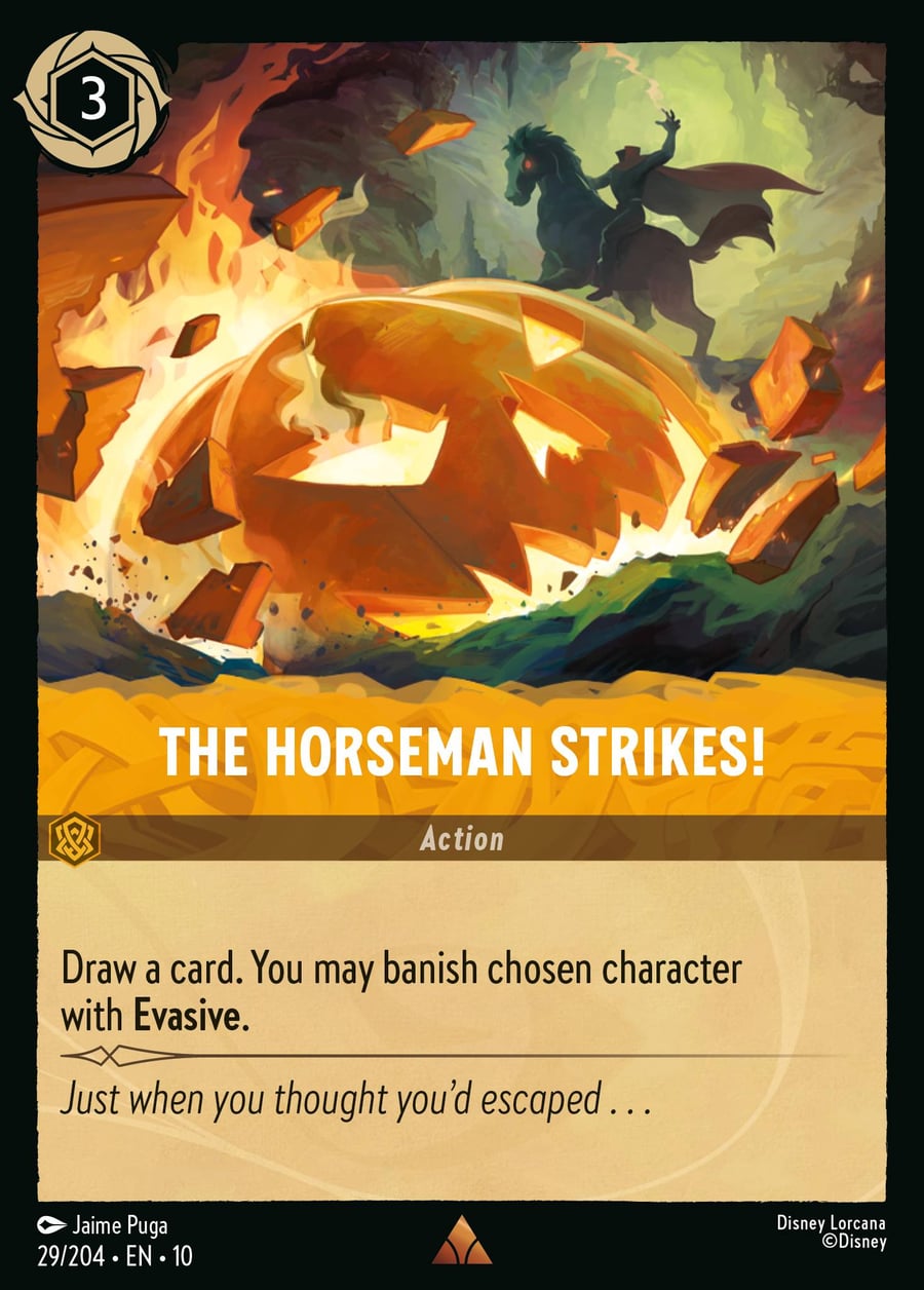 The Horseman Strikes! card art