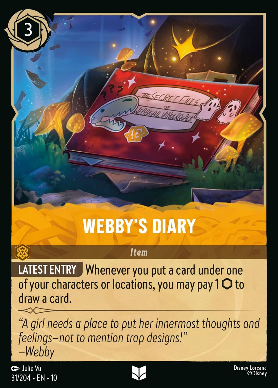 Webby's Diary card art