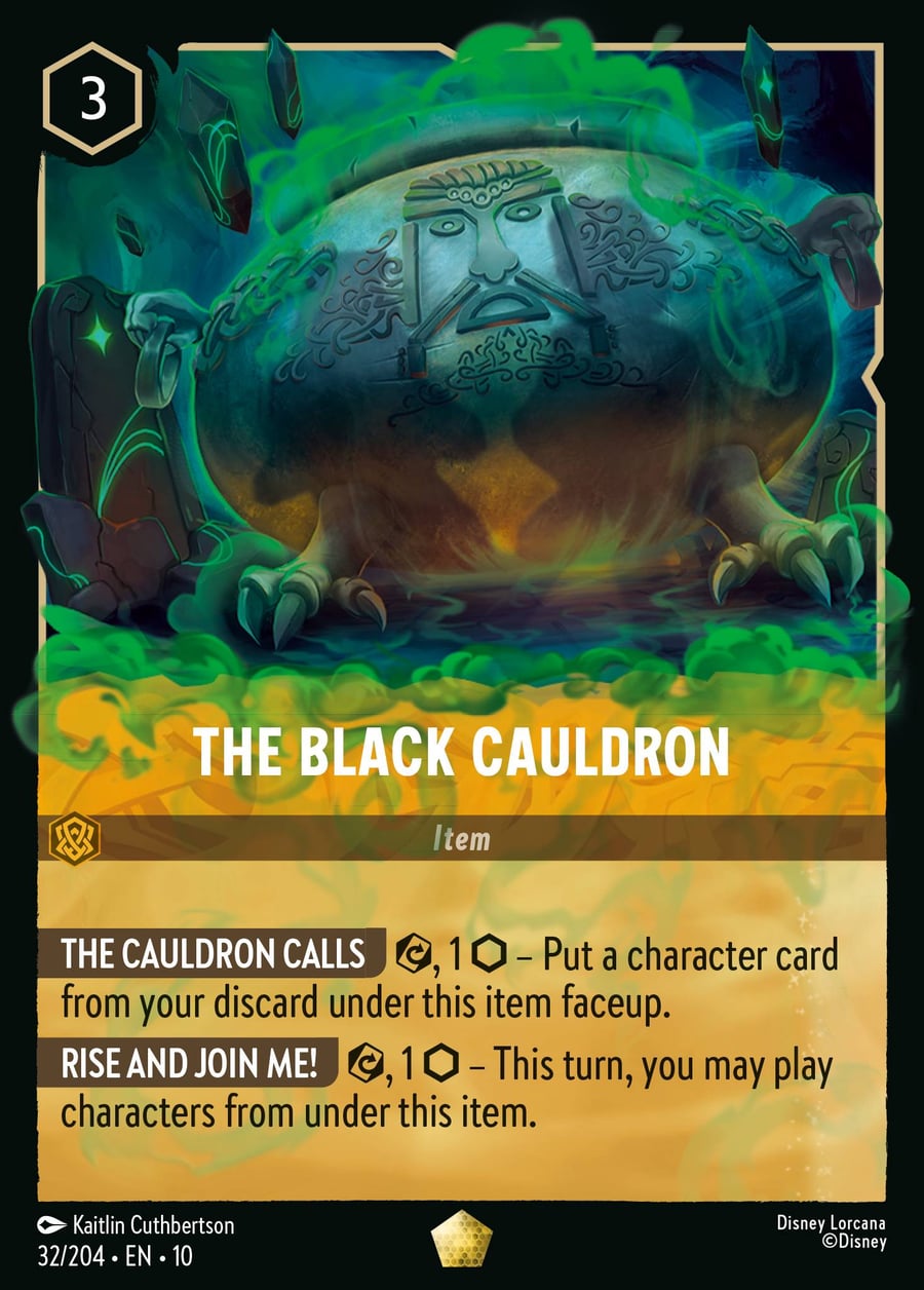 The Black Cauldron card art