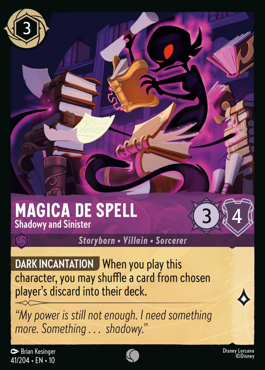 Magica De Spell - Shadowy and Sinister card art