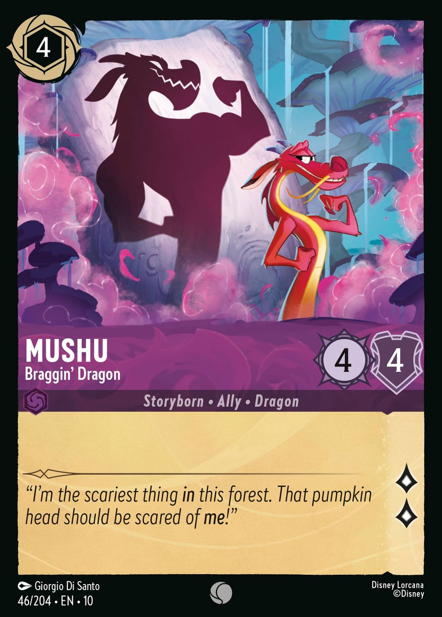Mushu - Braggin' Dragon card art