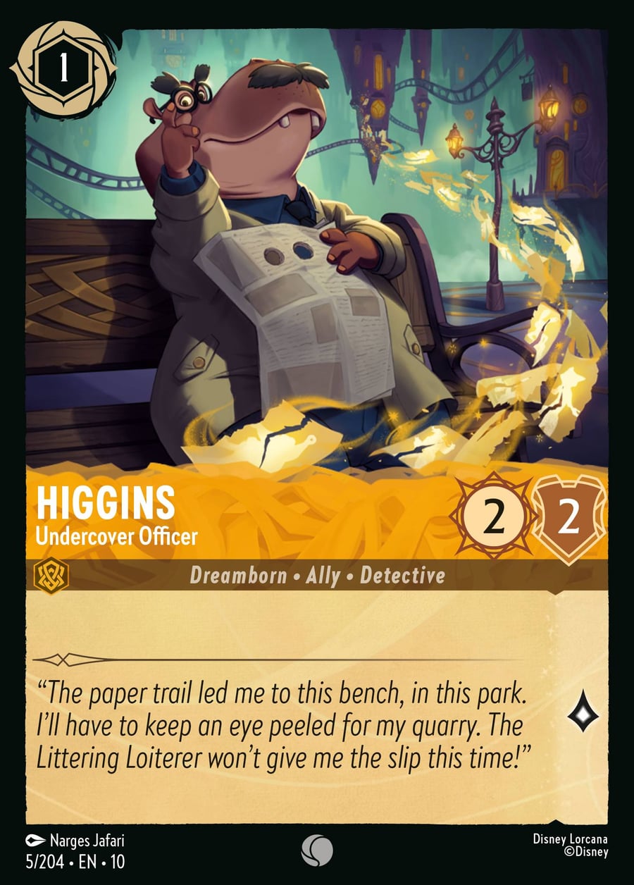 Higgins - Undercover Officer card art