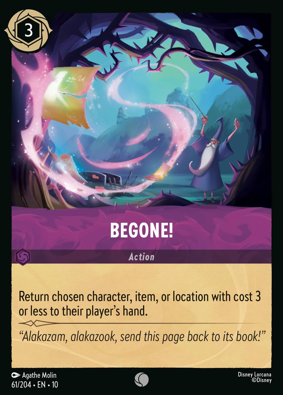 Begone! card art