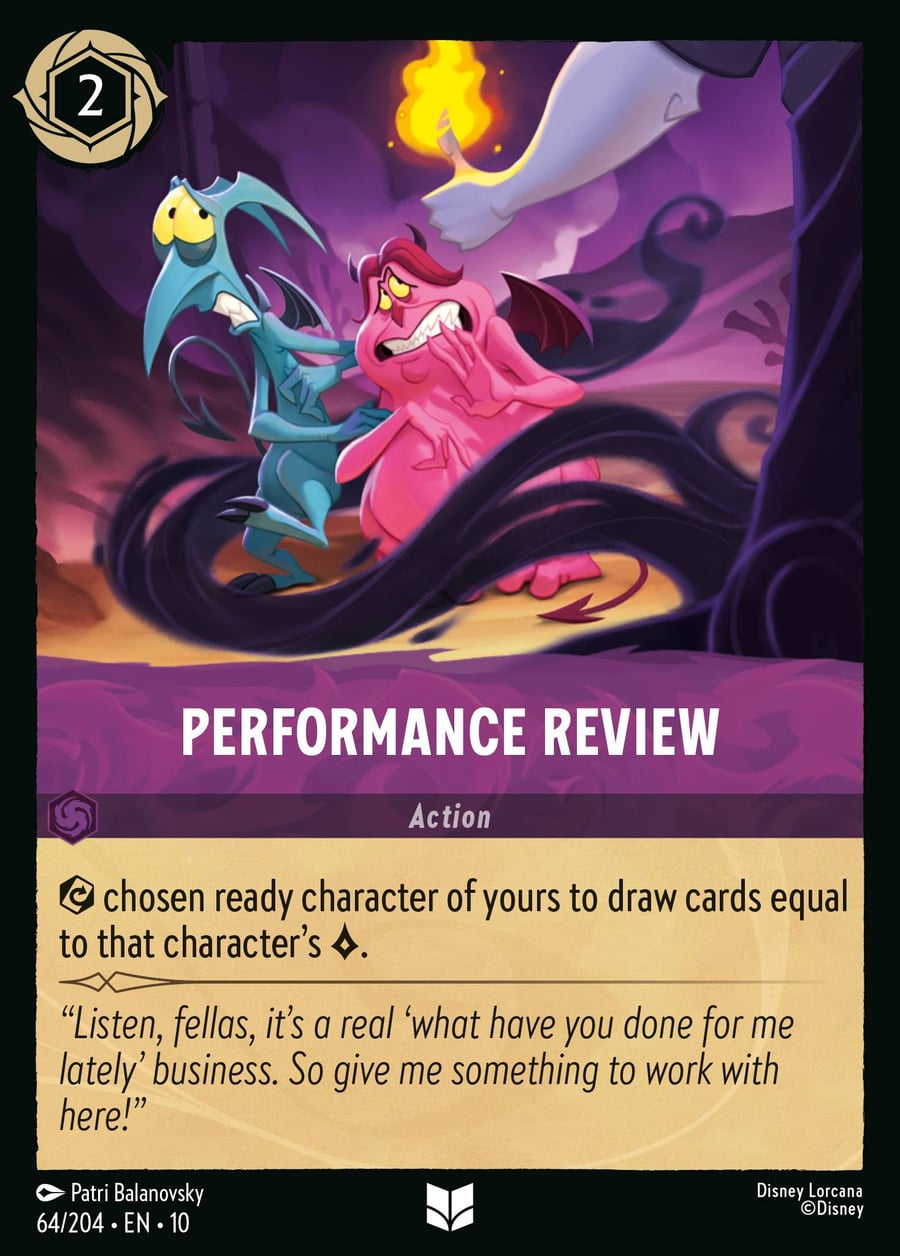 Performance Review card art