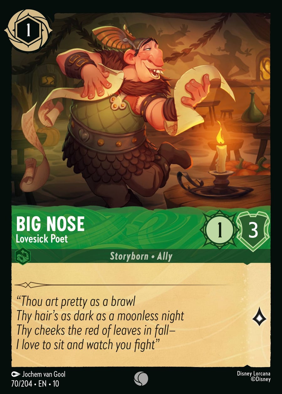 Big Nose - Lovesick Poet card art