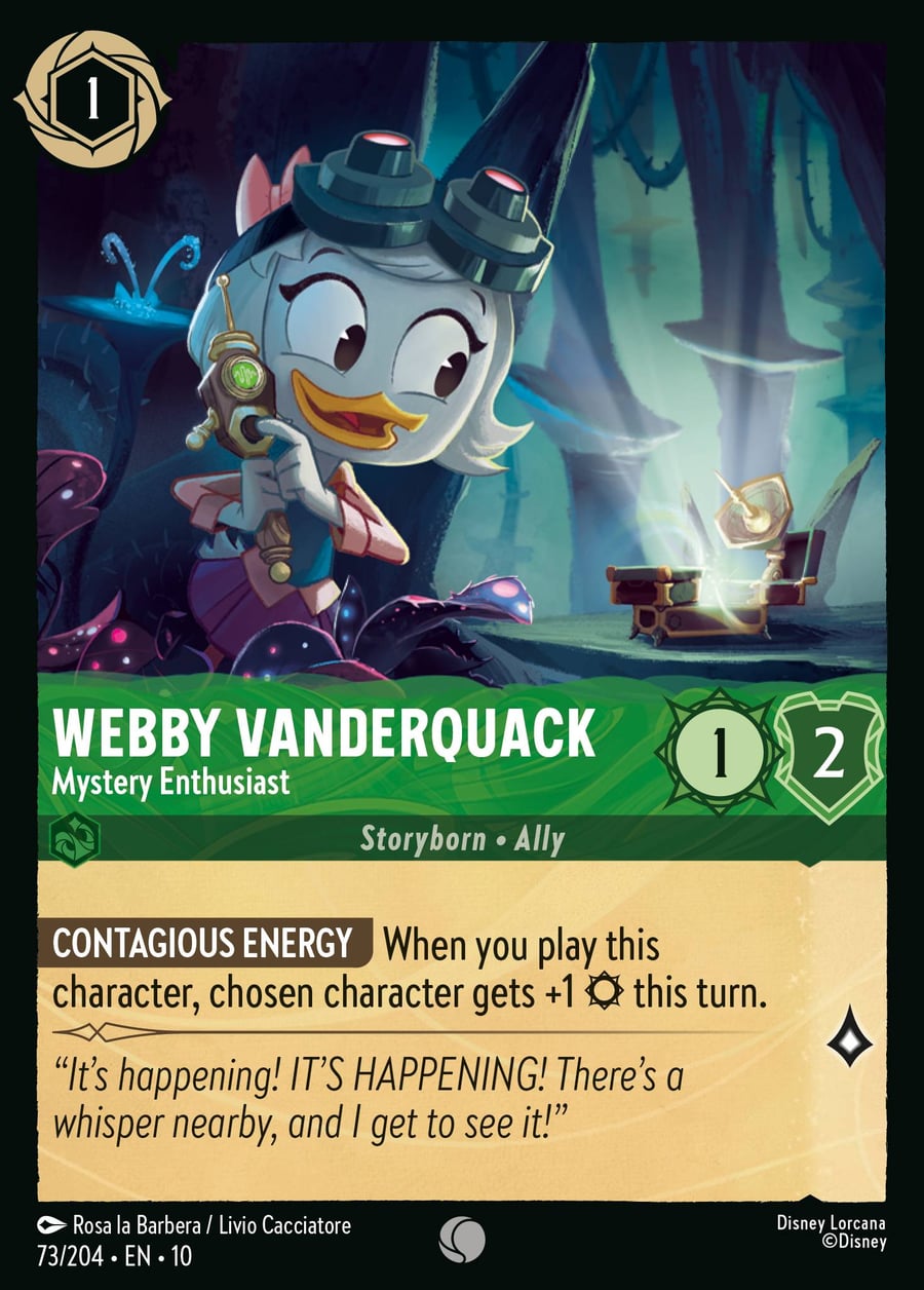 Webby Vanderquack - Mystery Enthusiast card art