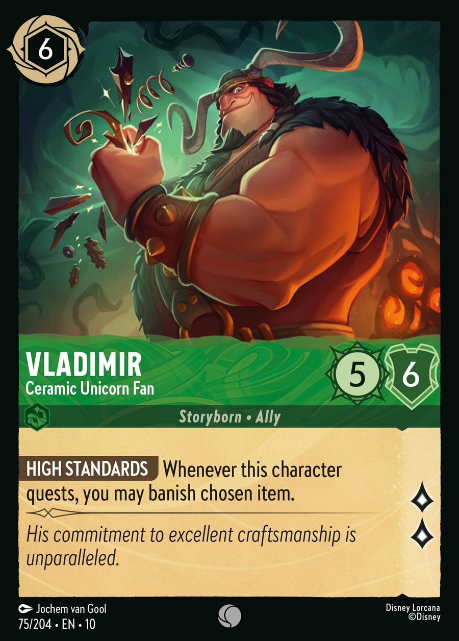 Vladimir - Ceramic Unicorn Fan card art