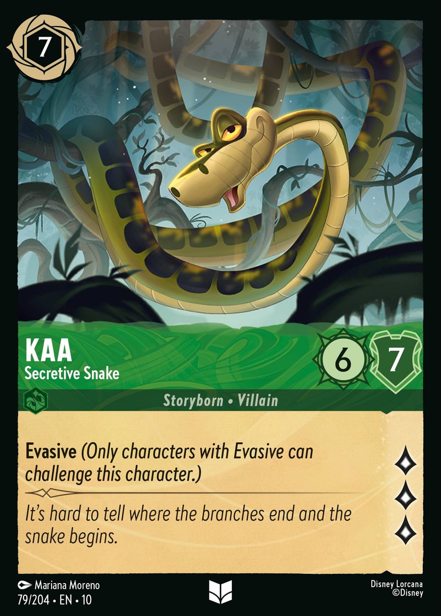 Kaa - Secretive Snake card art