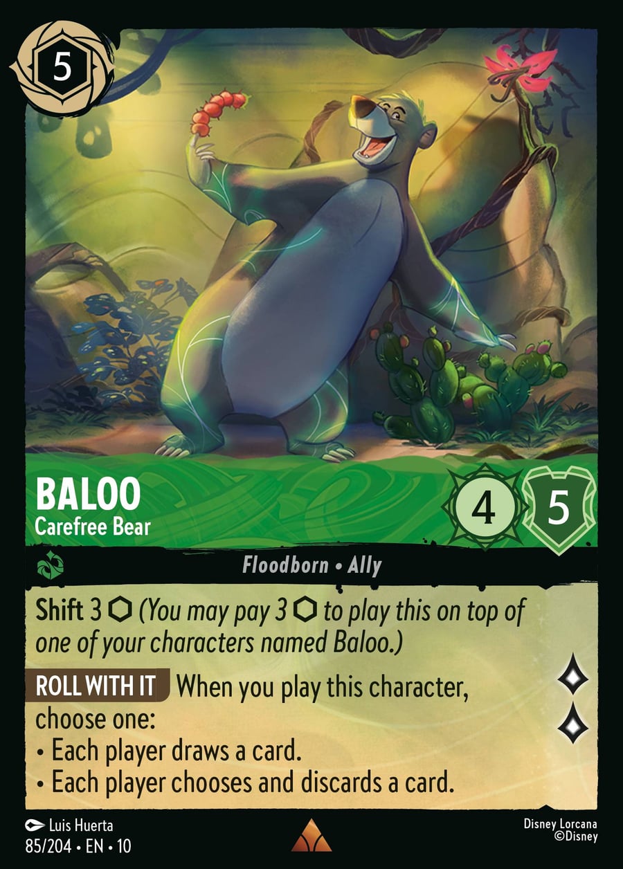 Baloo - Carefree Bear card art