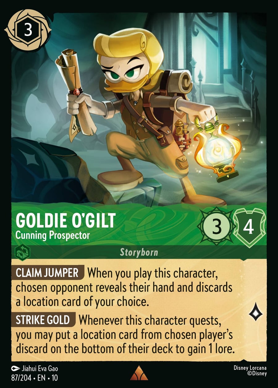 Goldie O'Gilt - Cunning Prospector card art