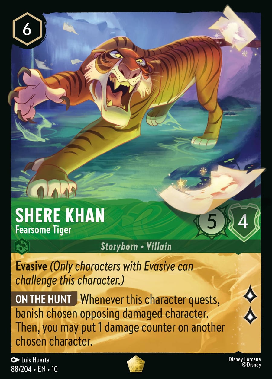 Shere Khan - Fearsome Tiger card art