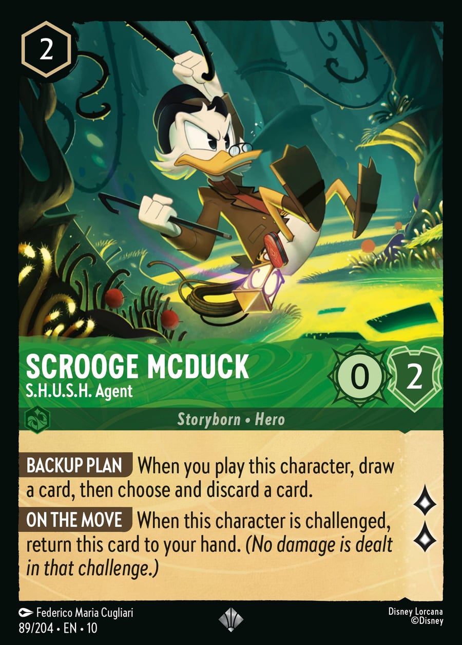 Scrooge McDuck - S.H.U.S.H. Agent card art