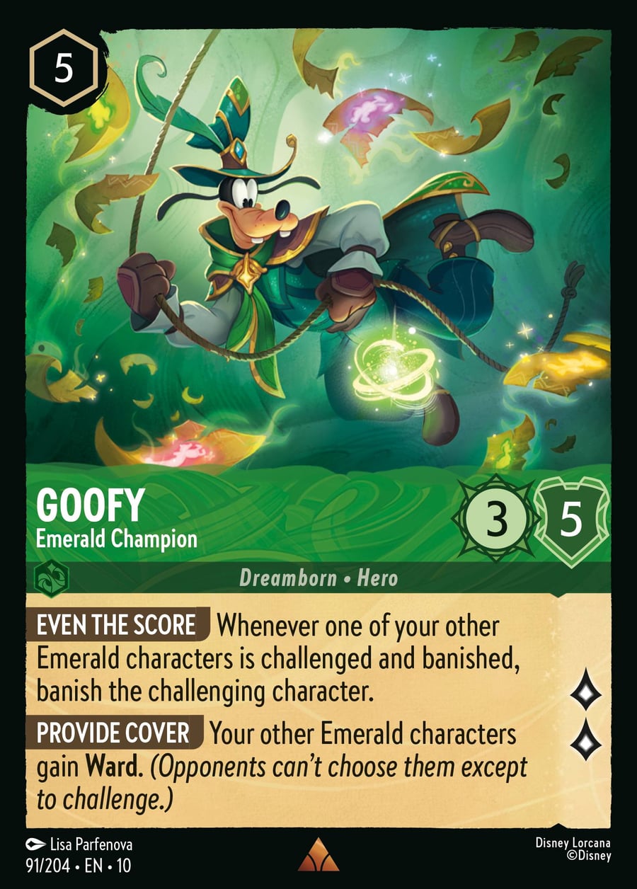 Goofy - Emerald Champion card art