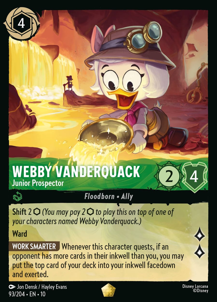 Webby Vanderquack - Junior Prospector card art