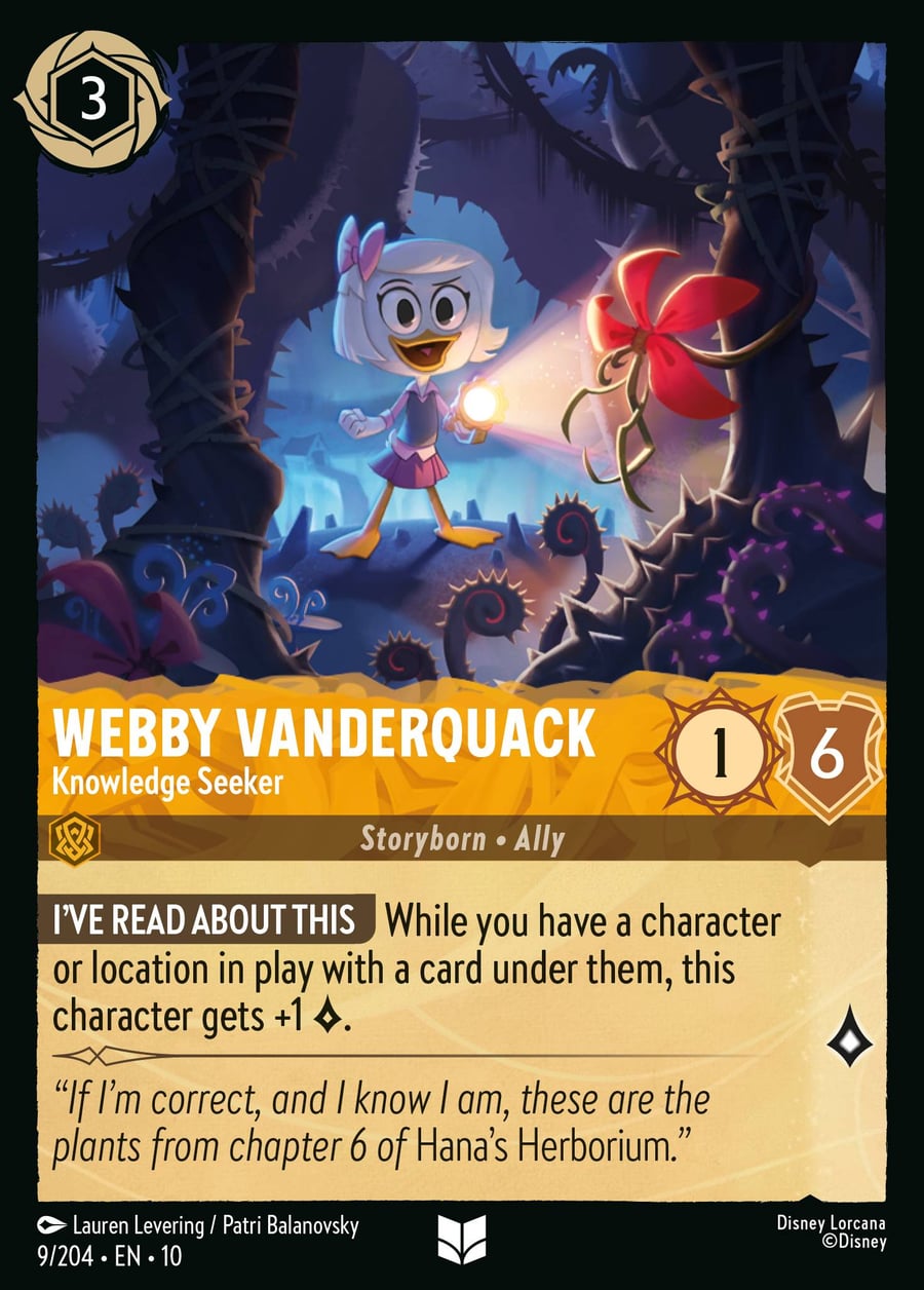 Webby Vanderquack - Knowledge Seeker card art