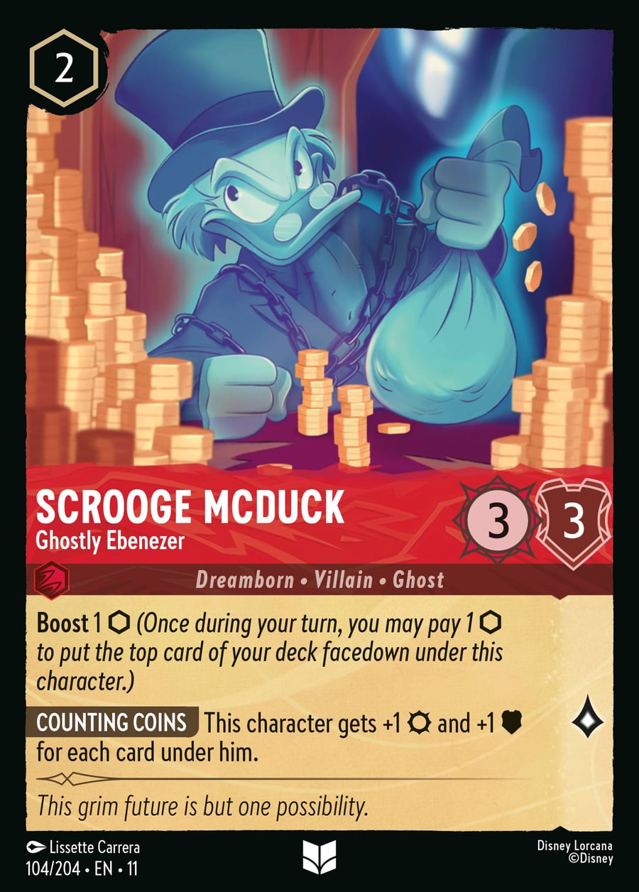 Scrooge McDuck - Ghostly Ebenezer card art