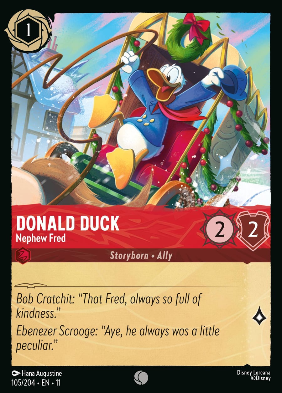 Donald Duck - Nephew Fred card art