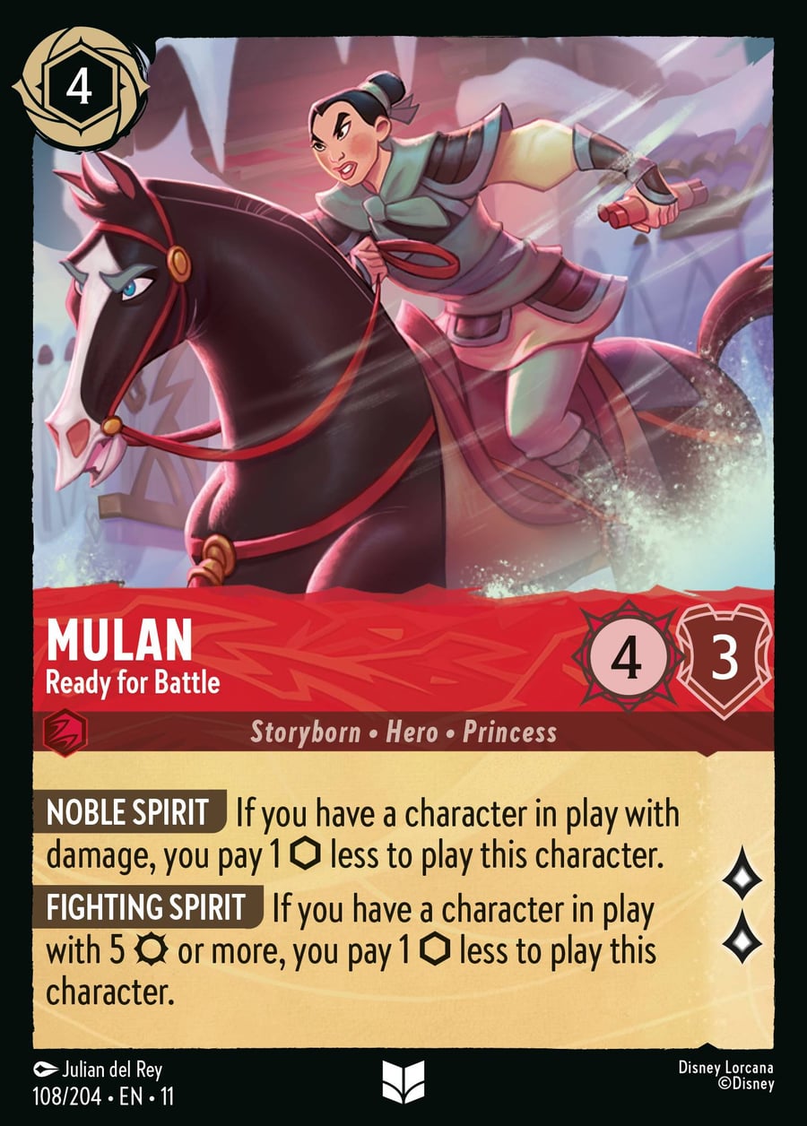 Mulan - Ready for Battle card art