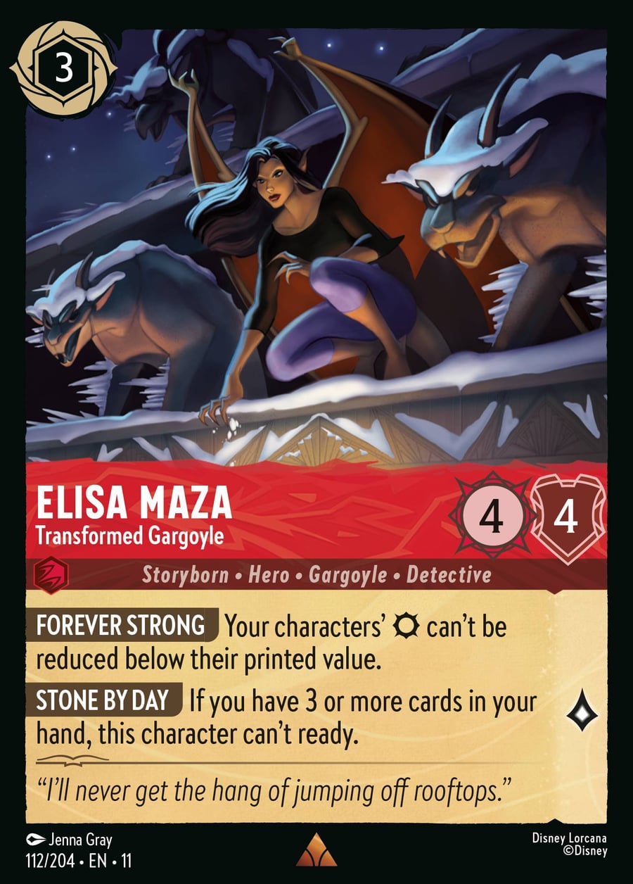 Elisa Maza - Transformed Gargoyle card art