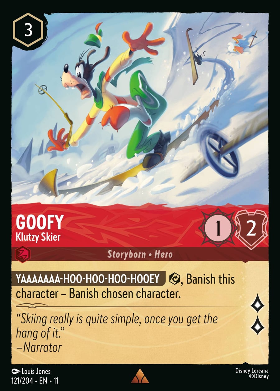 Goofy - Klutzy Skier card art