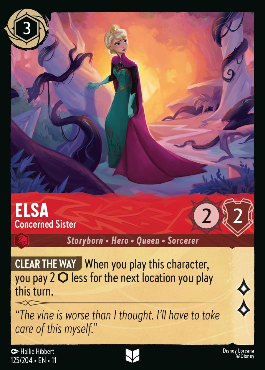 Elsa - Concerned Sister card art