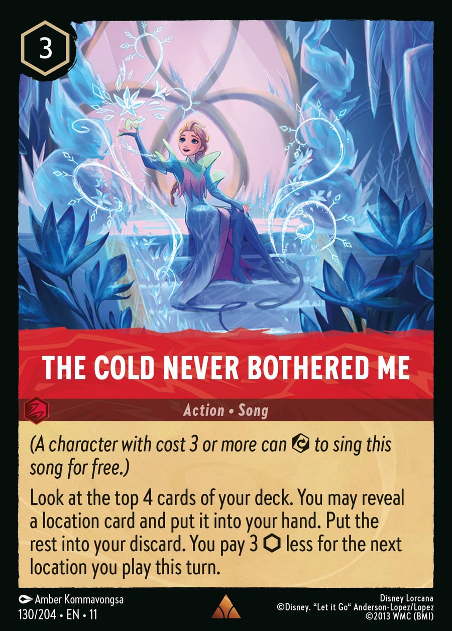 The Cold Never Bothered Me card art