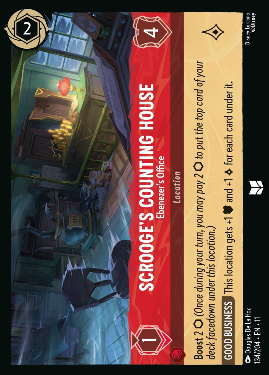 Scrooge's Counting House - Ebenezer's Office card art