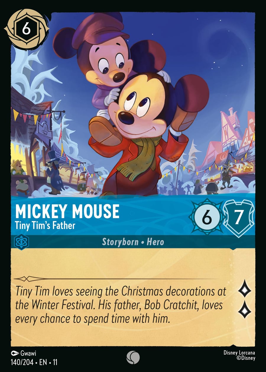 Mickey Mouse - Tiny Tim's Father card art